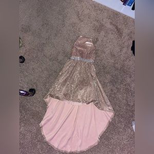 Youth Formal Golden Glitter Dress